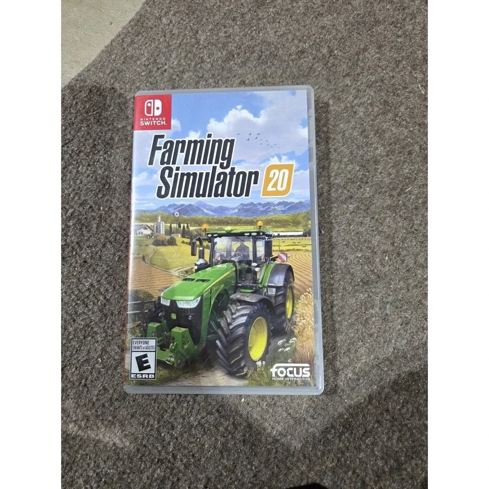 Farming Simulator 20 Nintendo Switch Video Game Physical Cartridge Case Deere